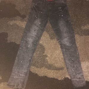 Paint splatter jeans
